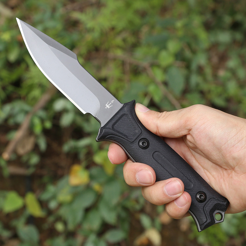 特战户外刀具防身随身军工刀生存刀野外求生军刀锋利直刀小刀开刃