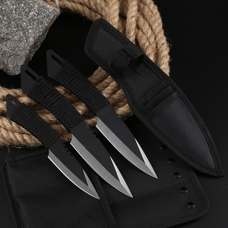 正品套装小直刀绑腿军刀军工户外防身潜水求生装备非蝴蝶折叠刀具