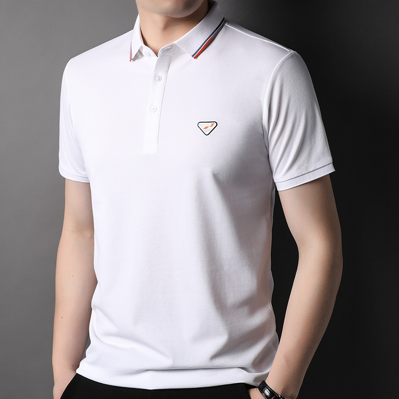 夏天衬衫polo体血tx短袖30-50岁中年人薄款男透气t恤