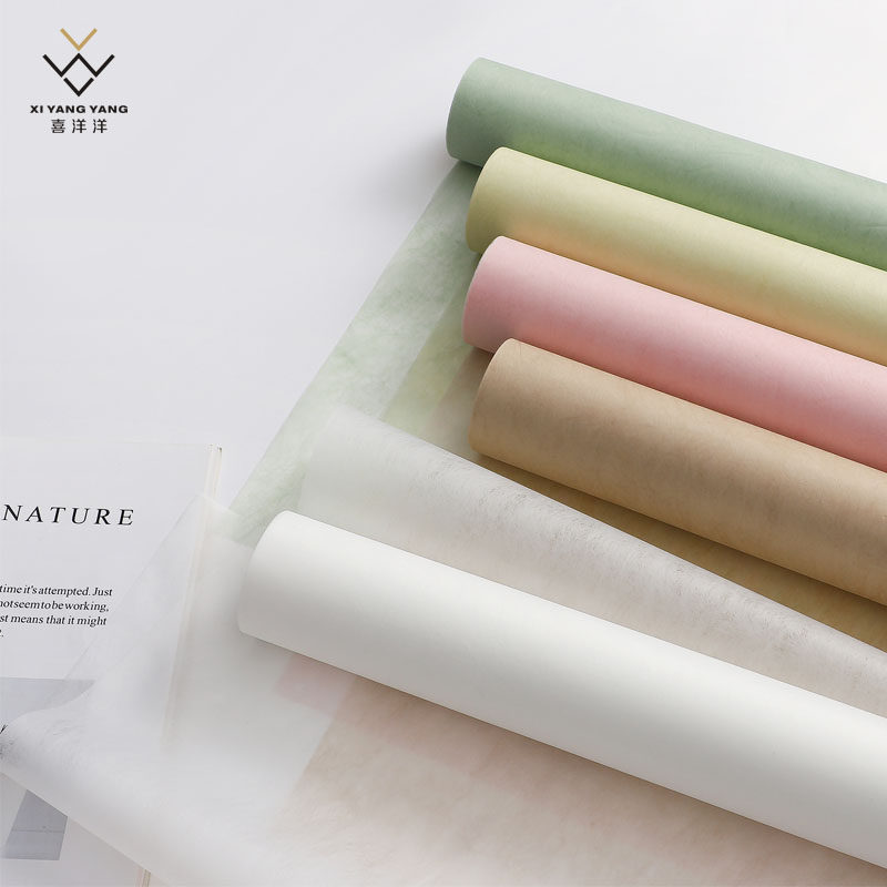 防水牛奶鲜花包装衬纸轻柔韩式棉纱纸花花艺花艺包装纸