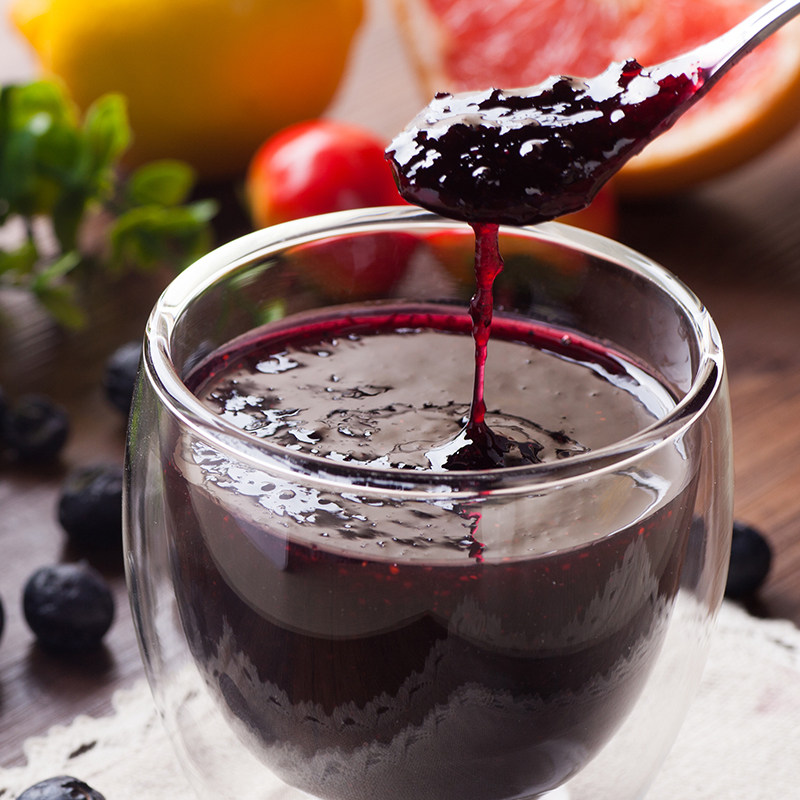 2件75折福事多蜂蜜蓝莓茶240g冲水喝的饮品国货果酱水果茶冲饮