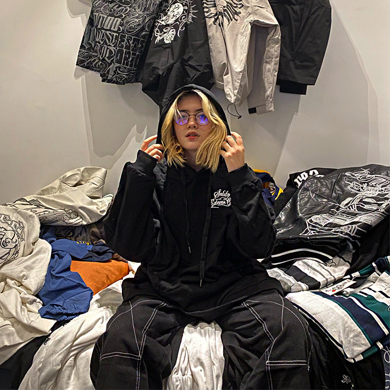 西海岸卡诺chicano匪帮风格oldschool宽松版型la卫衣