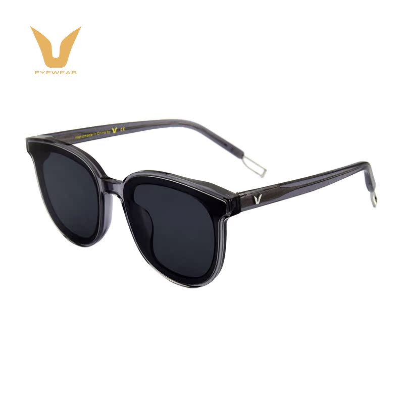 正品微帕太阳眼镜透明大框墨镜平面太阳眼镜