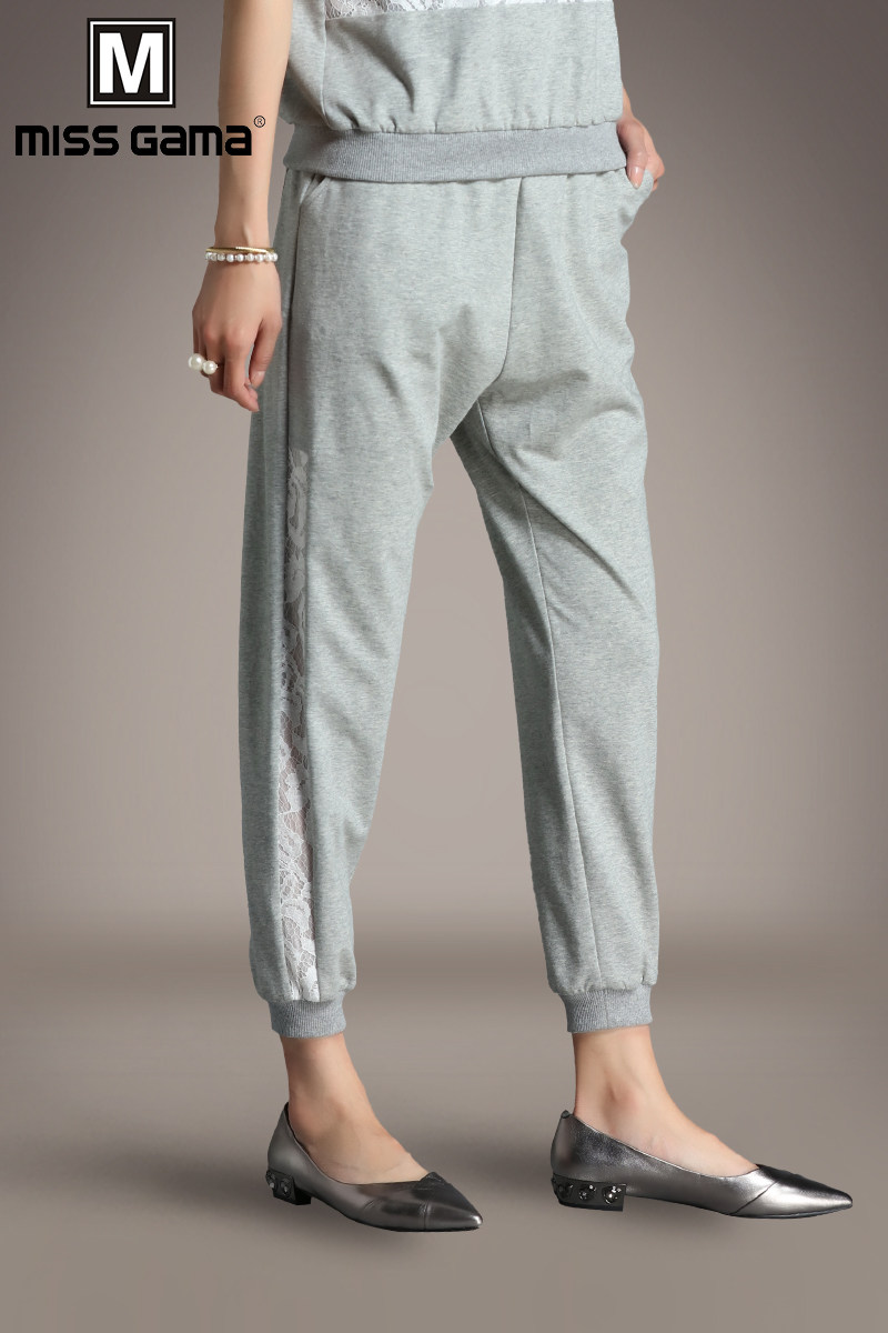 灰色运动裤女2020夏装新款大码女士休闲裤女裤休闲裤