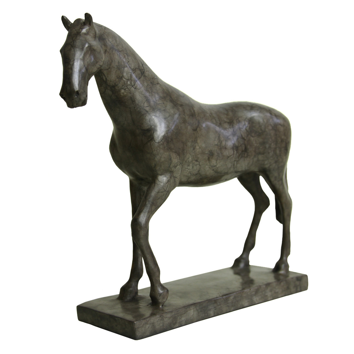 曹云原创雕塑作品青铜铜爵马中式禅意客厅书房装饰摆件