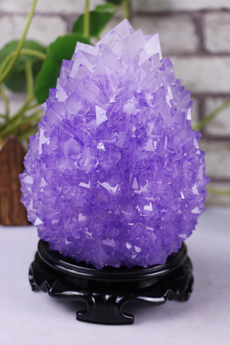 明矾结晶体摆件矿物晶体奇石观赏石工工艺品客厅摆件