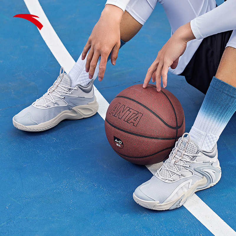 球鞋安踏空域篮球2023春季新款专业实战低帮篮球鞋