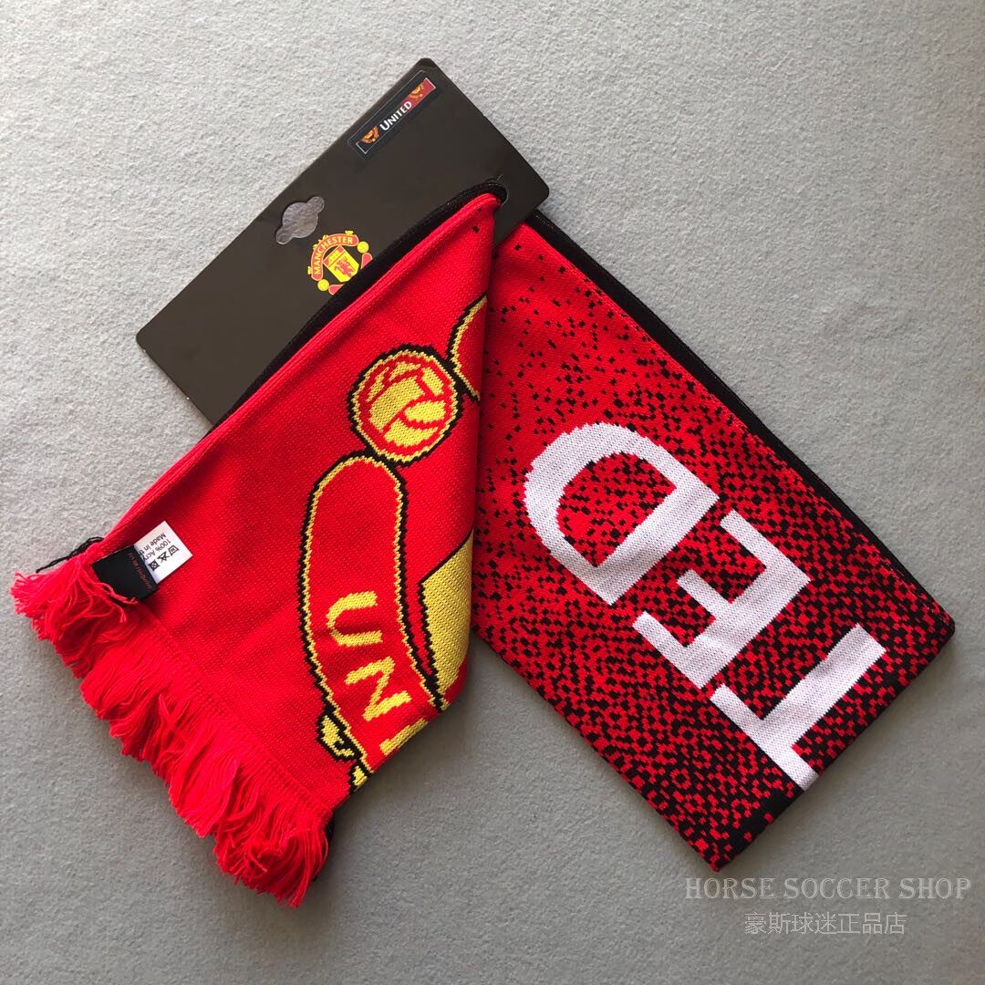 现货曼联围巾英国官网正品2020款球迷周边用品球迷用品
