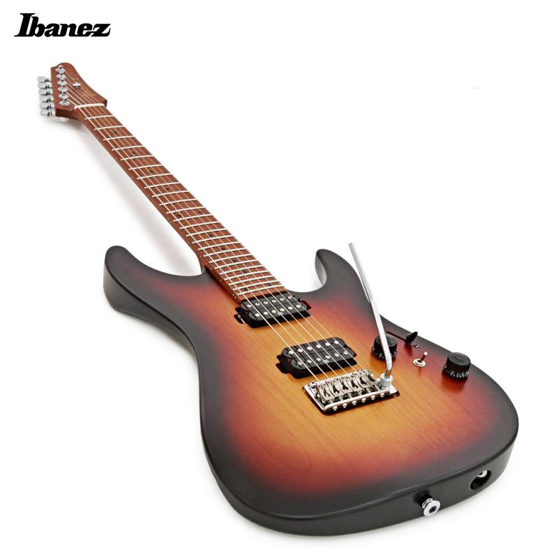 日产ibanez吉他依班az2402tff日落渐变变小双摇品烤吉他电吉他