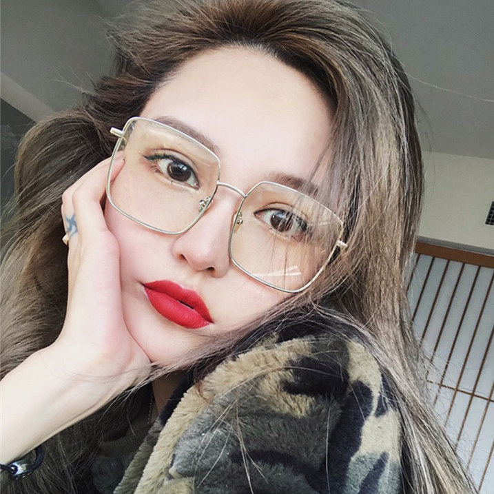神器女韩版眼镜丝边金丝边素颜度数网红显瘦大脸定制成品光学镜