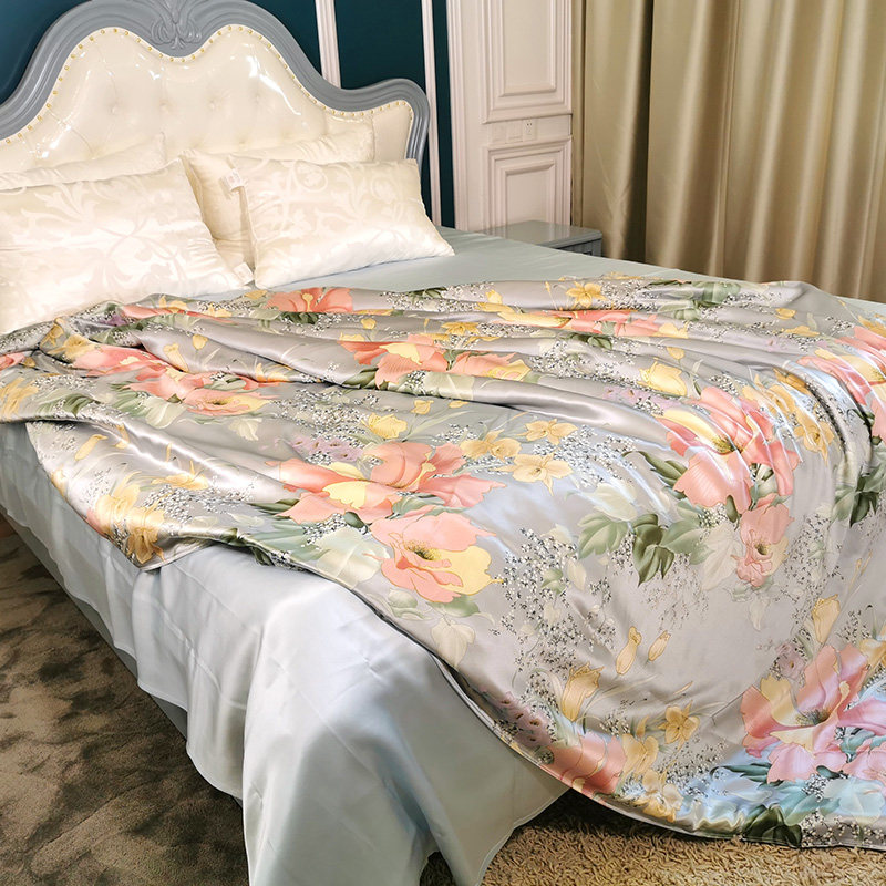 断码清仓100双面真丝被套丝绸床上用品被罩桑蚕丝单件夏季