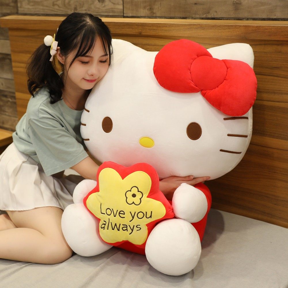 hellokitty公仔凯蒂猫玩偶kt娃娃可爱哈喽kitty毛绒玩具毛绒布艺类