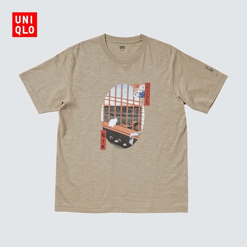 优衣库UT 男装/女装/情侣装UKIYOE MASTERS印花T恤(短袖) 447950