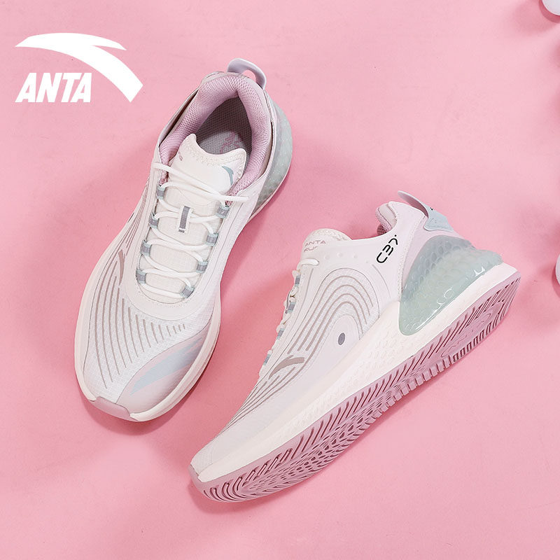 安踏c37女鞋跑步2022春夏季新款官网旗舰轻便跑步鞋