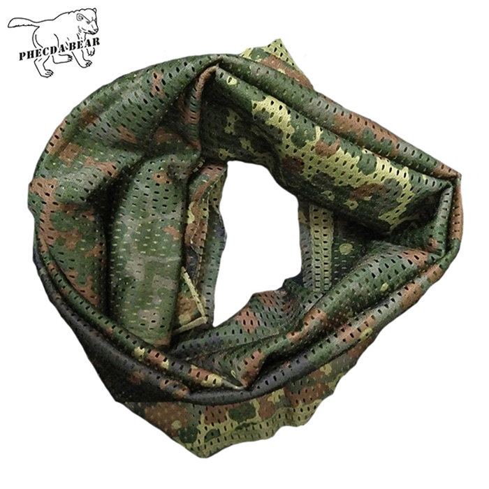 战术伊万夏季户外wargame薄款吃鸡德斑伪装网孔围巾