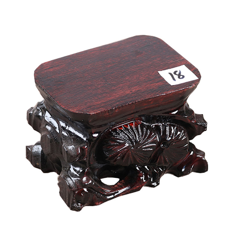 清仓处理加厚摆件奇石底座石头底座长方形可挖槽实木木座木托