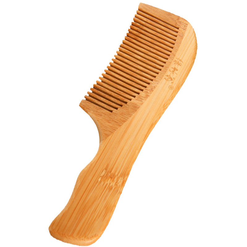 绿竹翁精制竹梳防静电护理头发天然天然竹竹子梳子梳子