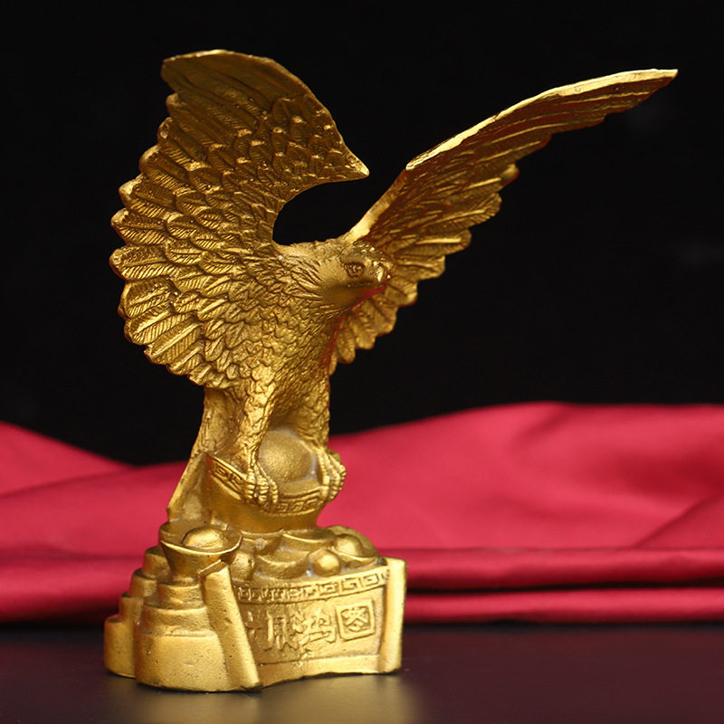 老鹰摆件纯铜飞鹰吉祥如意雄鹰展翅鹏程万里家居办公室摆件