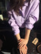 Sleep at 11 spring and autumn long-sleeved shirt female Korean street shooting loose money was thin Korean version of the candy-colored shirt Sleep at 11 spring and autumn long-sleeved shirt female Korean street shooting loose money was thin Korean version of the candy-colored shirt