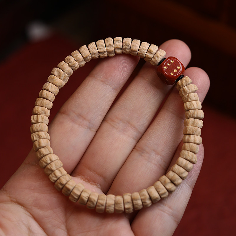 子鱼居藏藏区柏香药片手串手百香籽男女式文玩手链