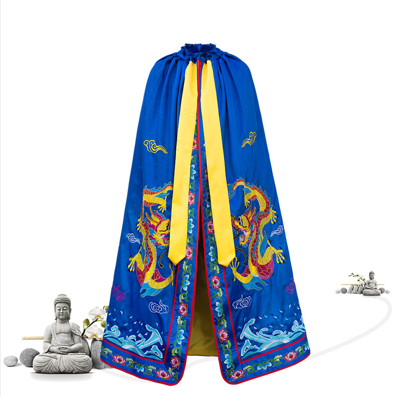披风寺庙许愿佛像斗篷佛袍佛衣神像双龙佛堂民族服装