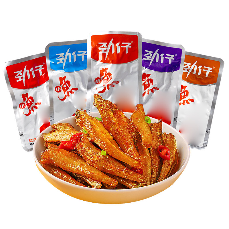 劲仔小鱼仔10g小鱼干香麻辣零食品小吃办公室休闲湖南特产毛毛鱼