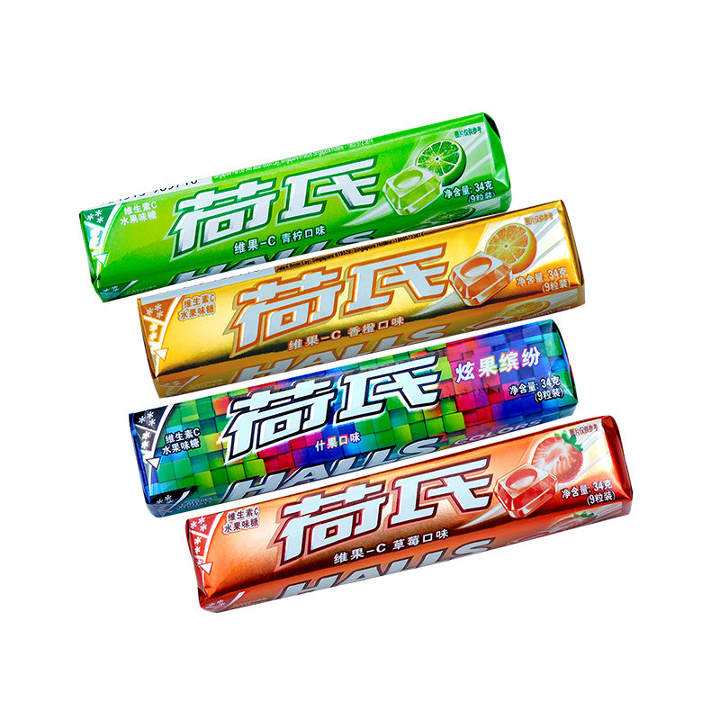 荷氏薄荷清凉午夜风暴提神醒脑学生口香糖何氏糖果