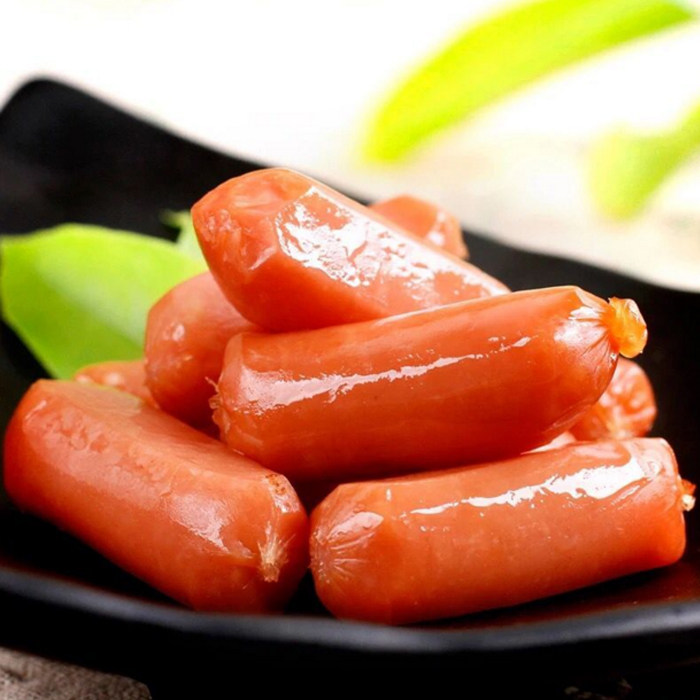 口水娃子弹肠小肉枣小香肠猪肉肠熟食肉类小零食小吃迷你烤肠红肠