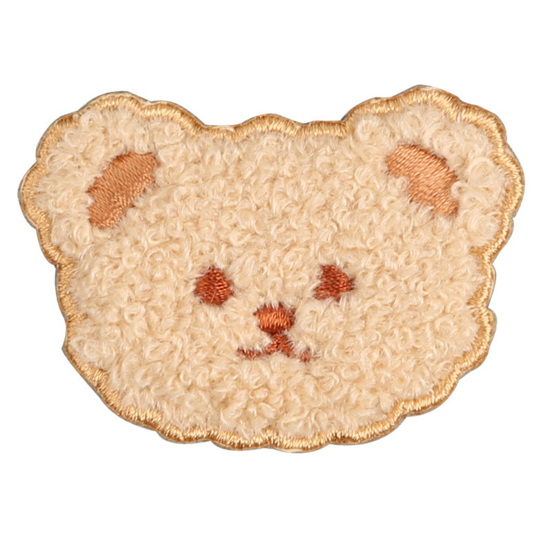 小熊可爱布贴刺绣衣服裤子补丁羽绒服破洞自粘布贴