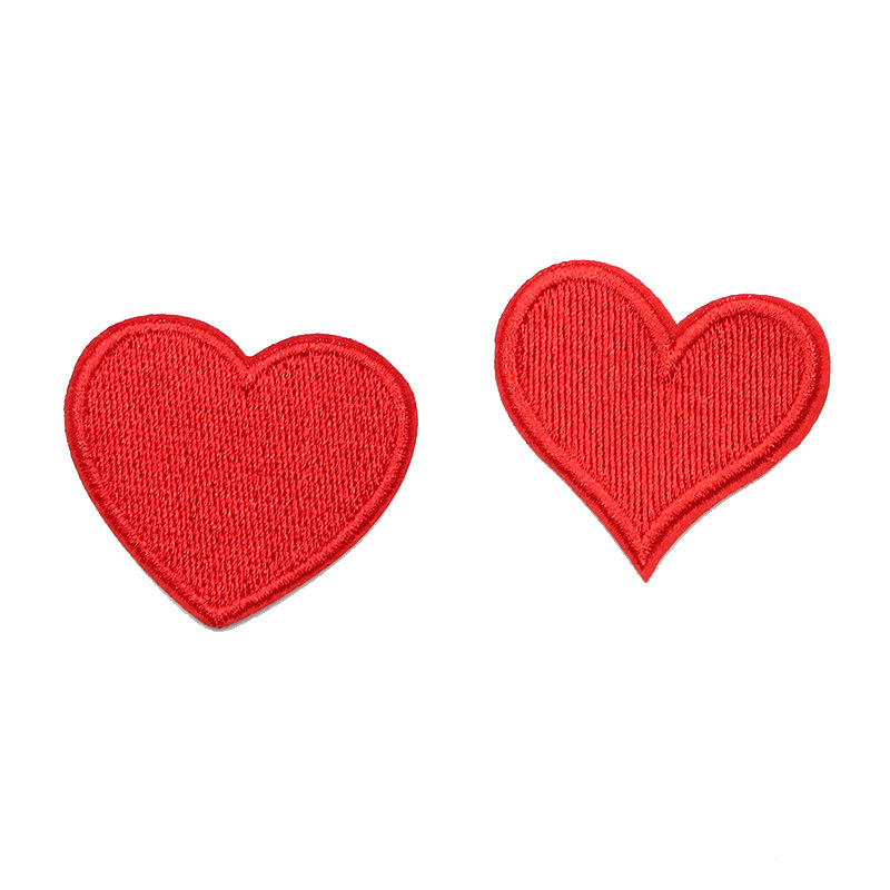 衣服爱心布贴情侣刺绣贴图图案布时尚百搭裤子布贴