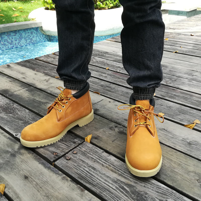 timberland/添柏岚男鞋 经典款50061 中帮男靴防水马丁黄靴工装鞋