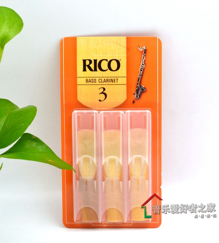 哨片低音美国rico黑管单簧管黄盒橙盒音乐会精选哨片