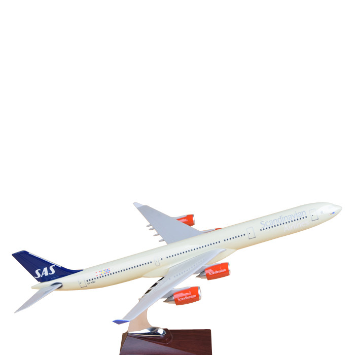 飞机模型客机空客a340北欧航空47cm成品办公室飞机模型