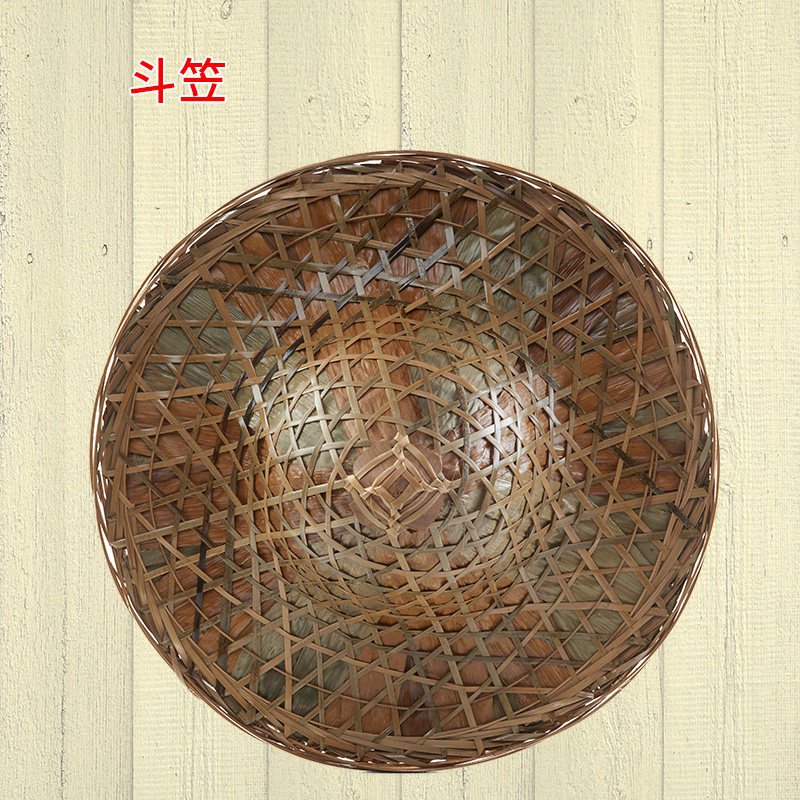 蓑衣斗笠装饰挂件披肩儿童蓑笠农家乐墙面挂饰竹编