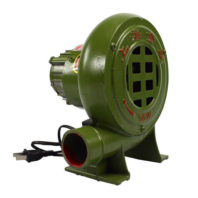 铸铁电动鼓风机小型炉灶离心式风机家用220v烧烤助燃吹碳家用