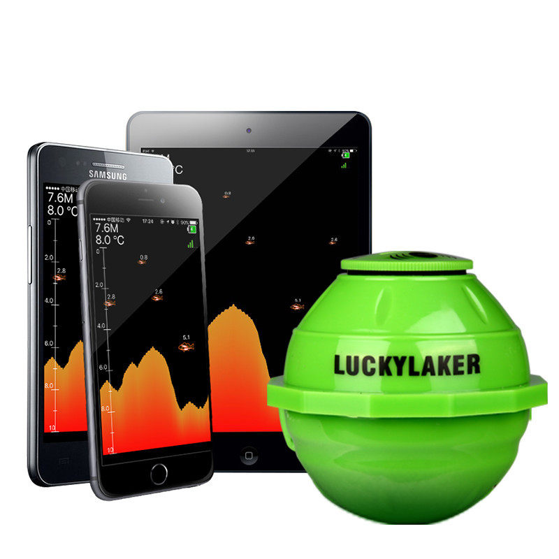 乐琦wifi手机探鱼器无线声纳智能测鱼器可视高清钓鱼器声呐找鱼器