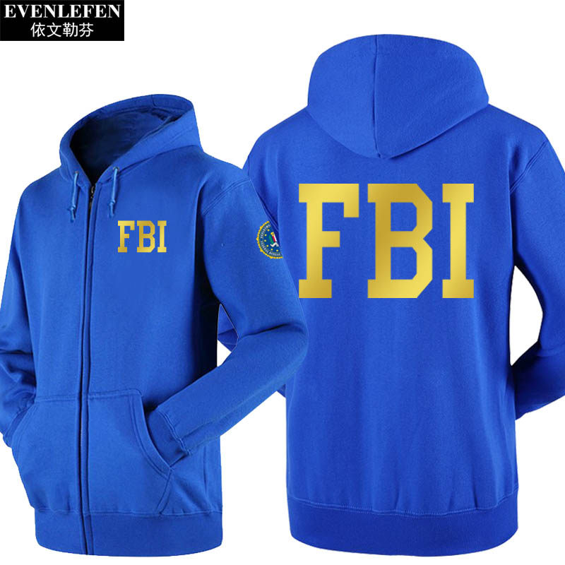 fbi联邦调查局美国恶搞我不不是拉链开衫卫衣卫衣