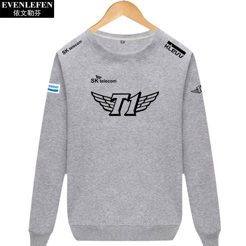 联盟游戏skt1战队队服男士比赛服t1圆领卫衣卫衣