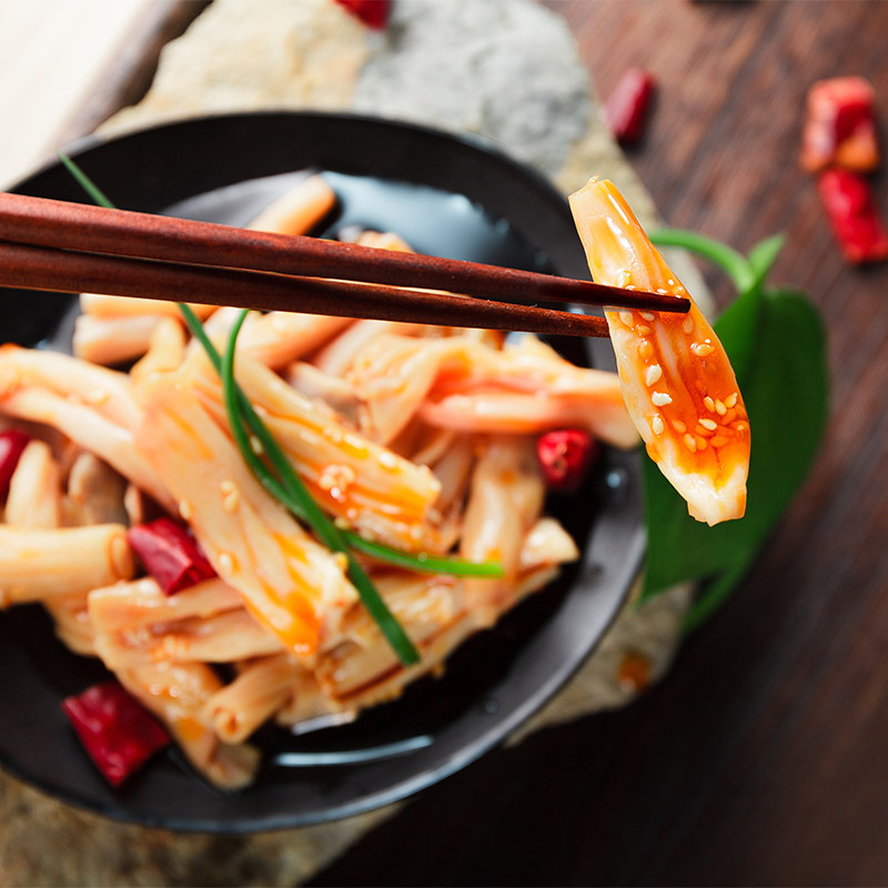 麻辣凉拌脆肠川味鹅肠饭店特色半成品凉菜开袋鸭肉零食