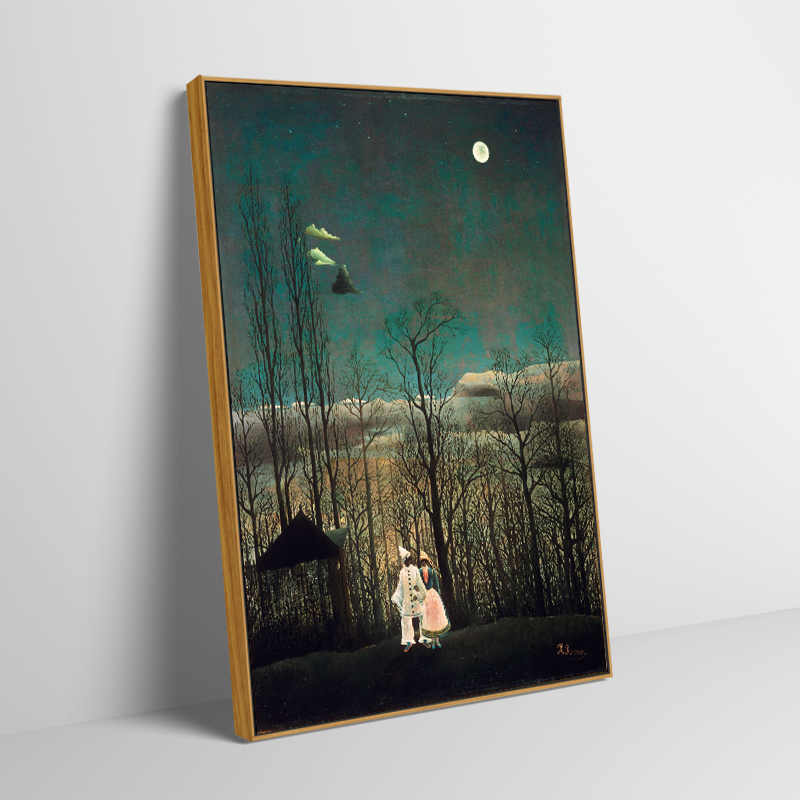 狂欢节之夜亨利卢梭印刷喷绘仿制油画风景画客厅现代装饰画