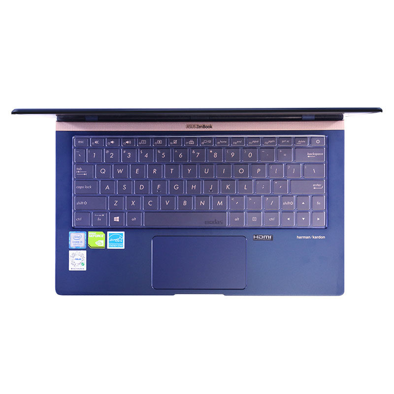 华硕灵耀deluxe13键盘u3300f133寸笔记本电脑保护贴垫高透明笔记本