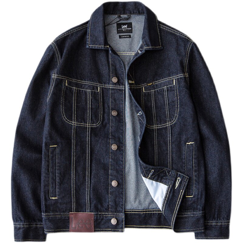 lee男士秋冬经典原色休闲牛仔夹克外套lmt0018605dg00f898l00夹克