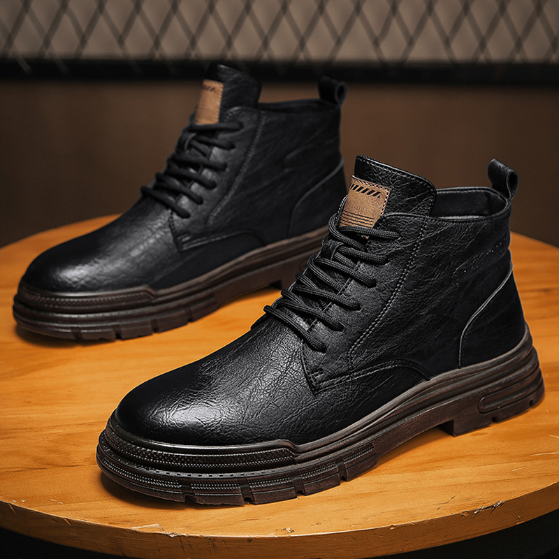 冬季男鞋增高鞋男10cm8cm6cm韩版百搭真皮男士内增高英伦休闲皮鞋