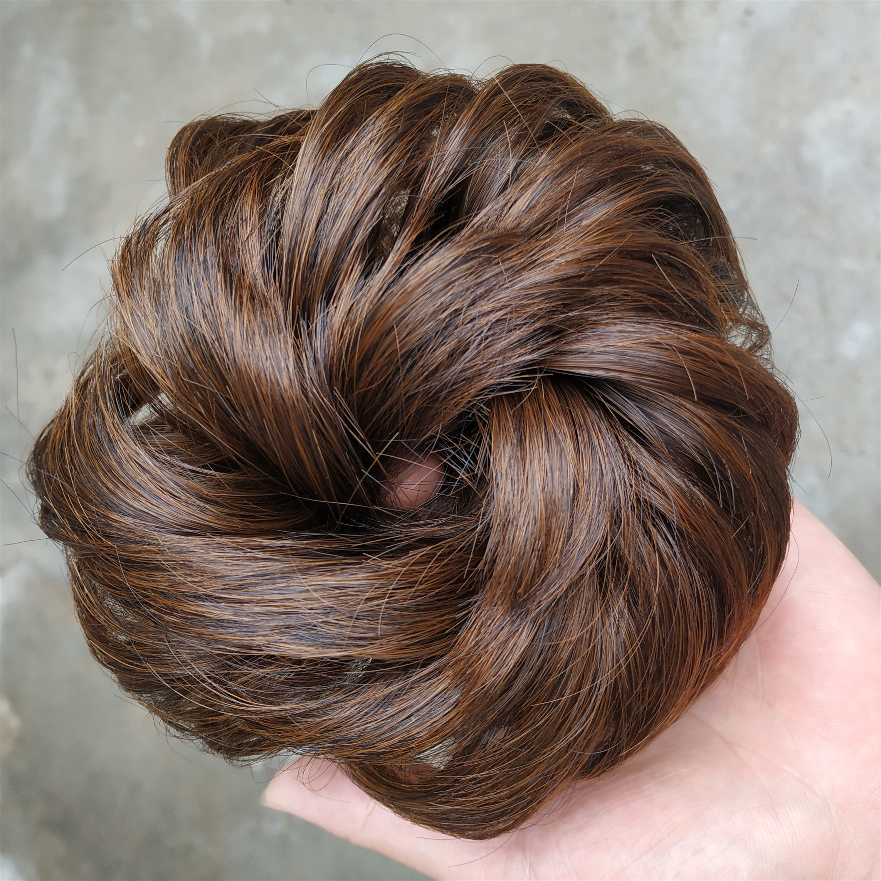 假发圈女盘发卷发花苞头发发饰发包丸子头皮发包