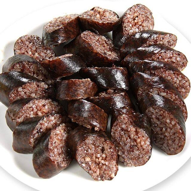 血粑糯米血肠猪血湘西湖南怀化特产糍粑凤凰肠衣