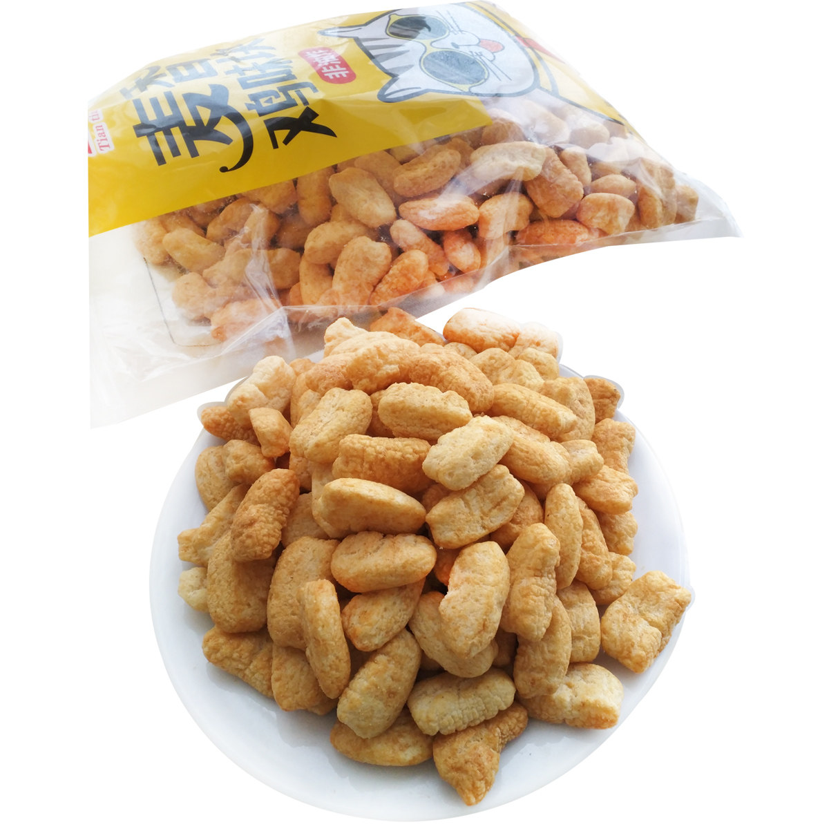 天天一族麦香鸡味块450g散装大包膨化食品休闲零食膨化食品