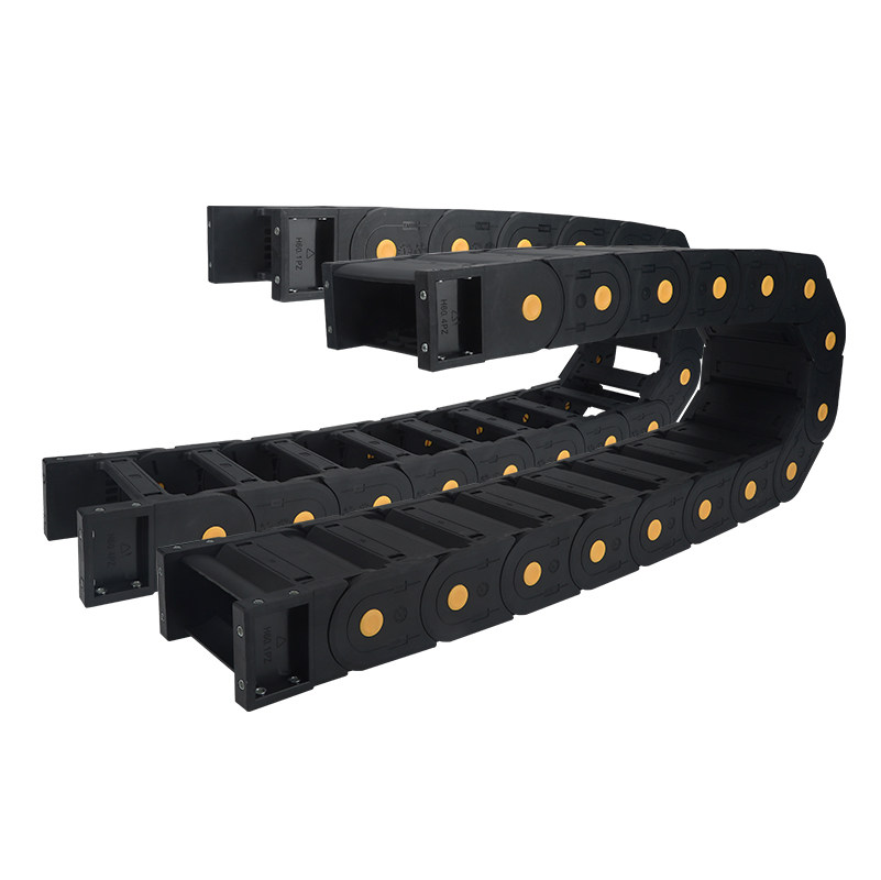 拖链塑料塑料机机床坦克链条桥式全封闭桥架电缆传动链