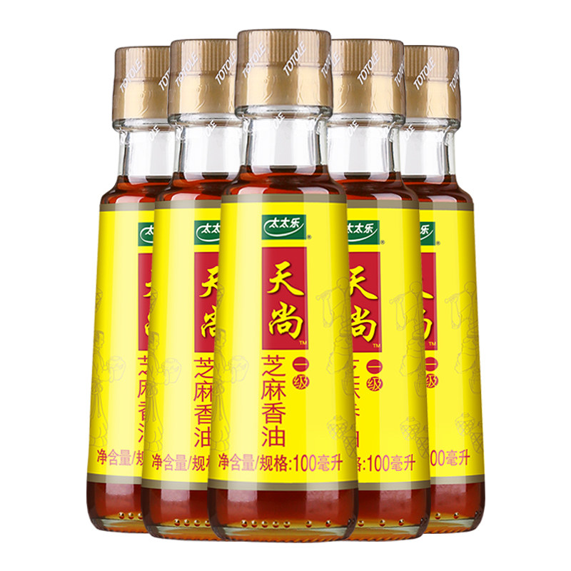 1组5瓶包邮太太乐天尚芝麻油100g调味油香香油香油
