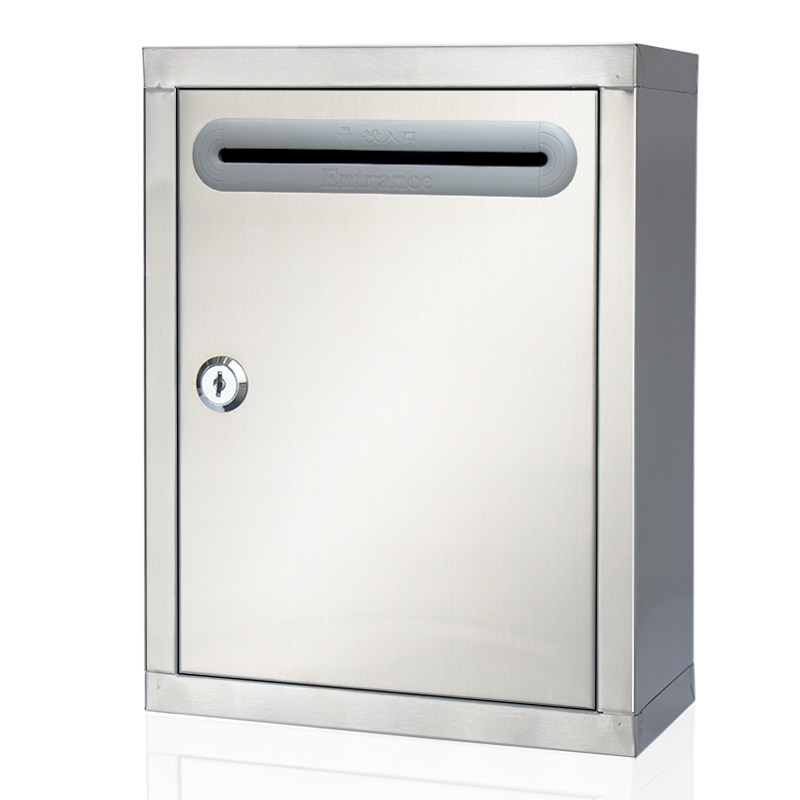 加厚小号不锈钢意见箱挂墙带锁举报箱乐捐室外防水意见箱