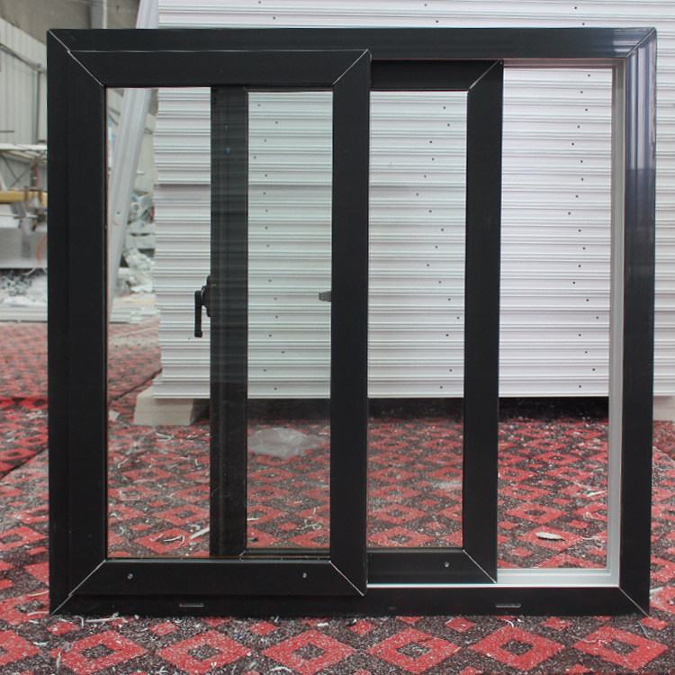 木纹塑钢推拉拉窗左右平移卧室阳台客厅隔音推拉窗